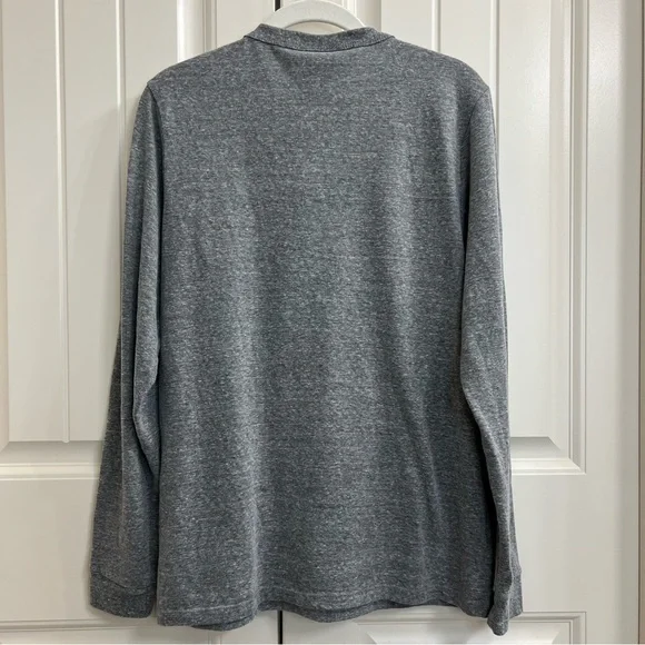 Junk Food Mens Kansas City Chiefs Henley Long Sleeve Tee in Gray, Size M - Picture 3 of 8